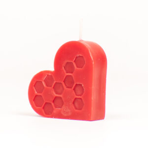 Alternative view of Lumânare Decorativă Inimă Roșie