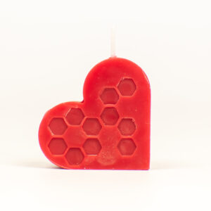 Lumânare Decorativă Inimă Roșie